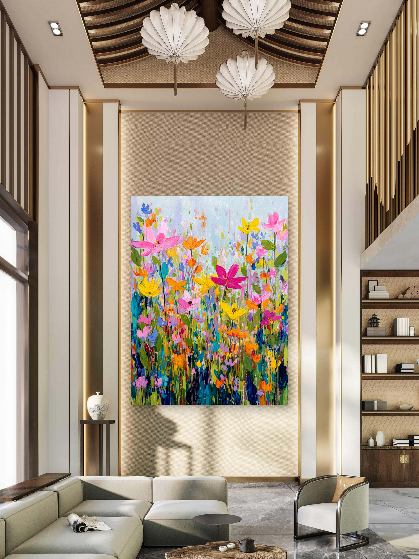 vibrant flowers
