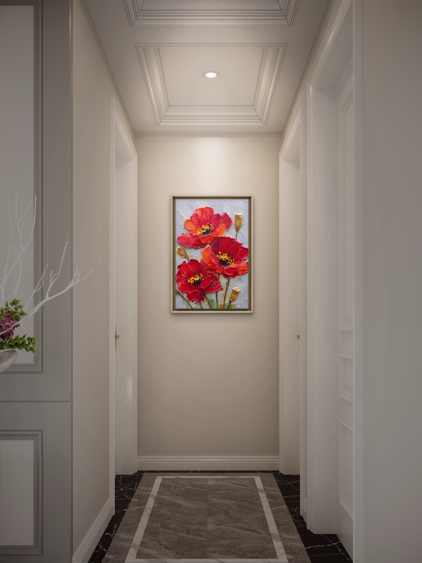simple red flowers