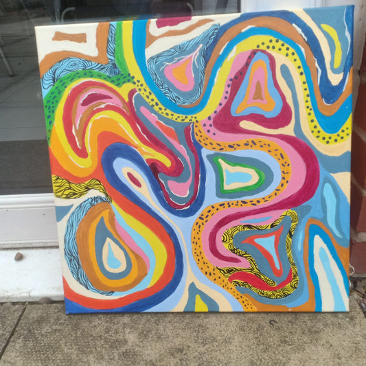 Energy Flow ,abstract art for wall decoration ,oil painting(Ready to Hang)