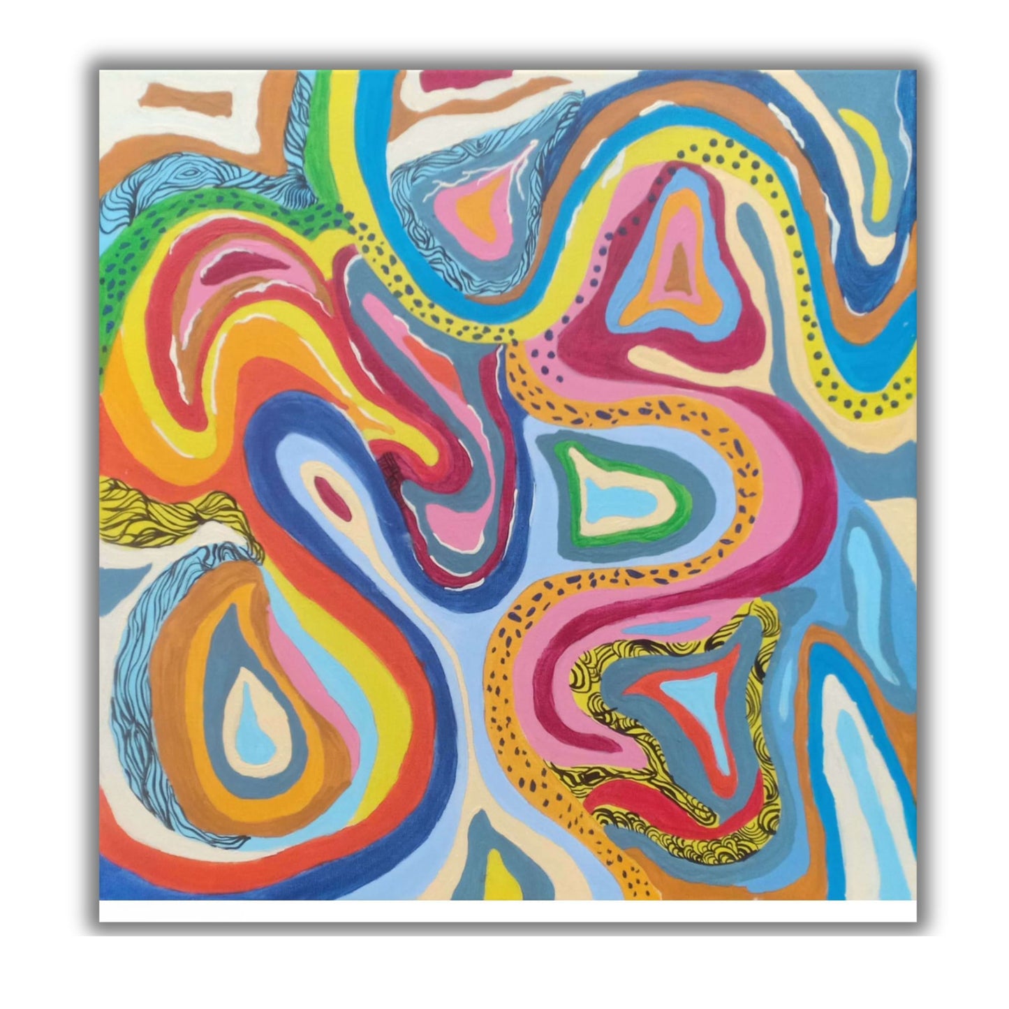 Energy Flow ,abstract art for wall decoration ,oil painting(Ready to Hang)