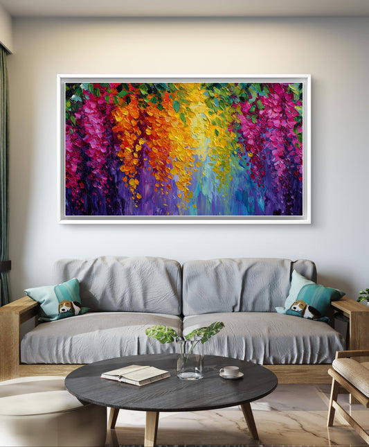 shades of bright flowers