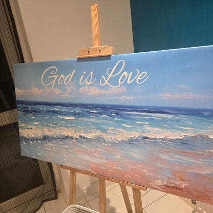 God is love-3D texture-Handmade finishing -CA-10