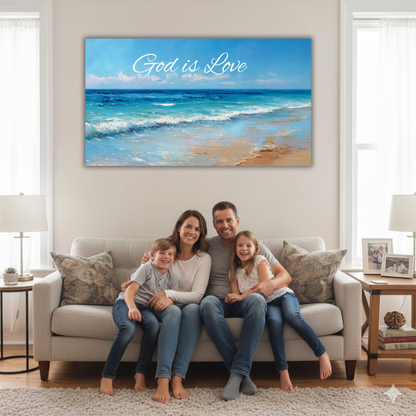 God is love-3D texture-Handmade finishing -CA-10