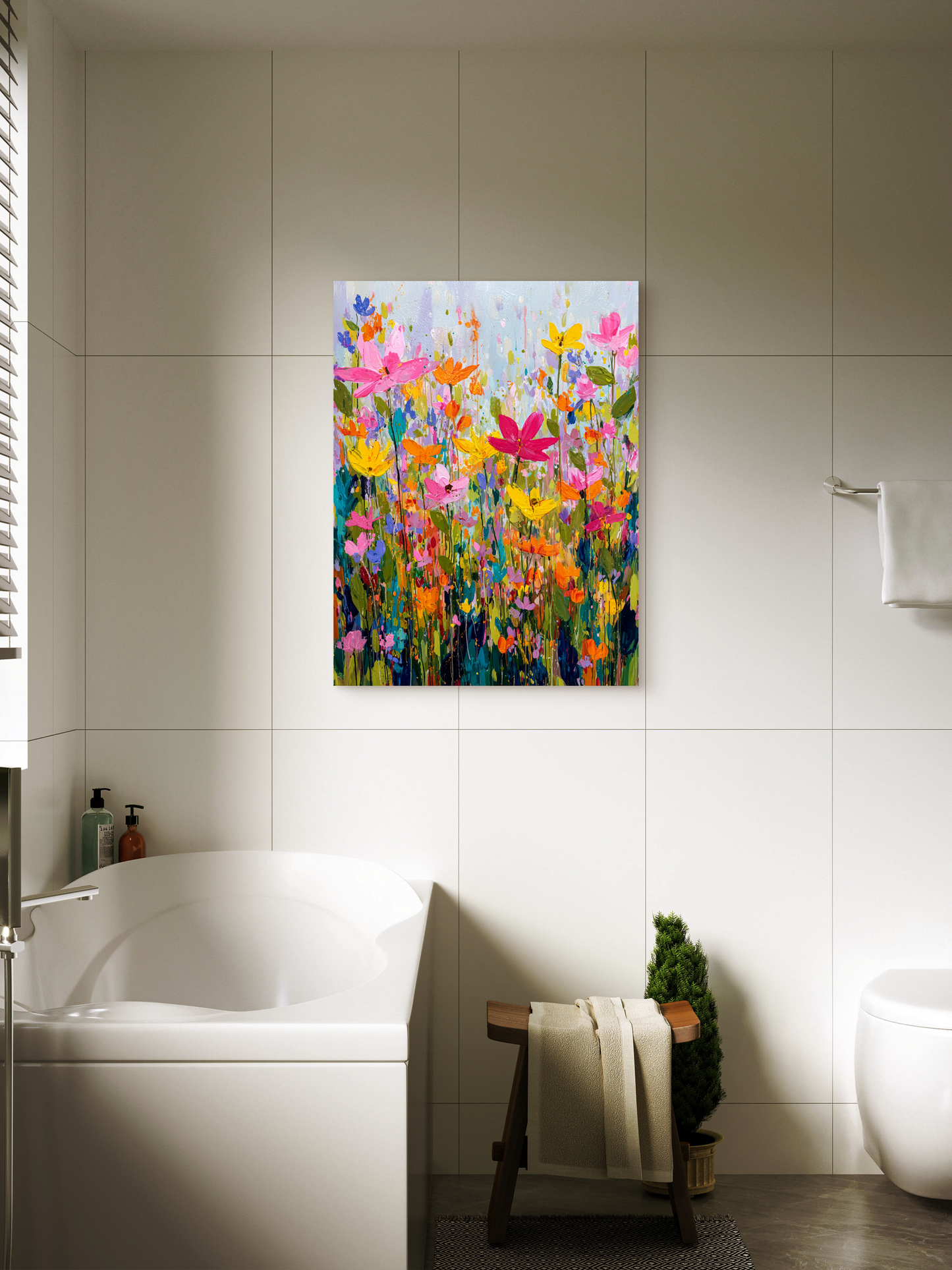vibrant flowers