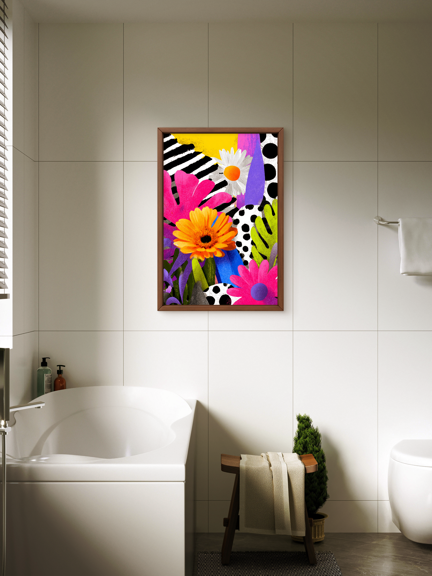 Flowers on shades