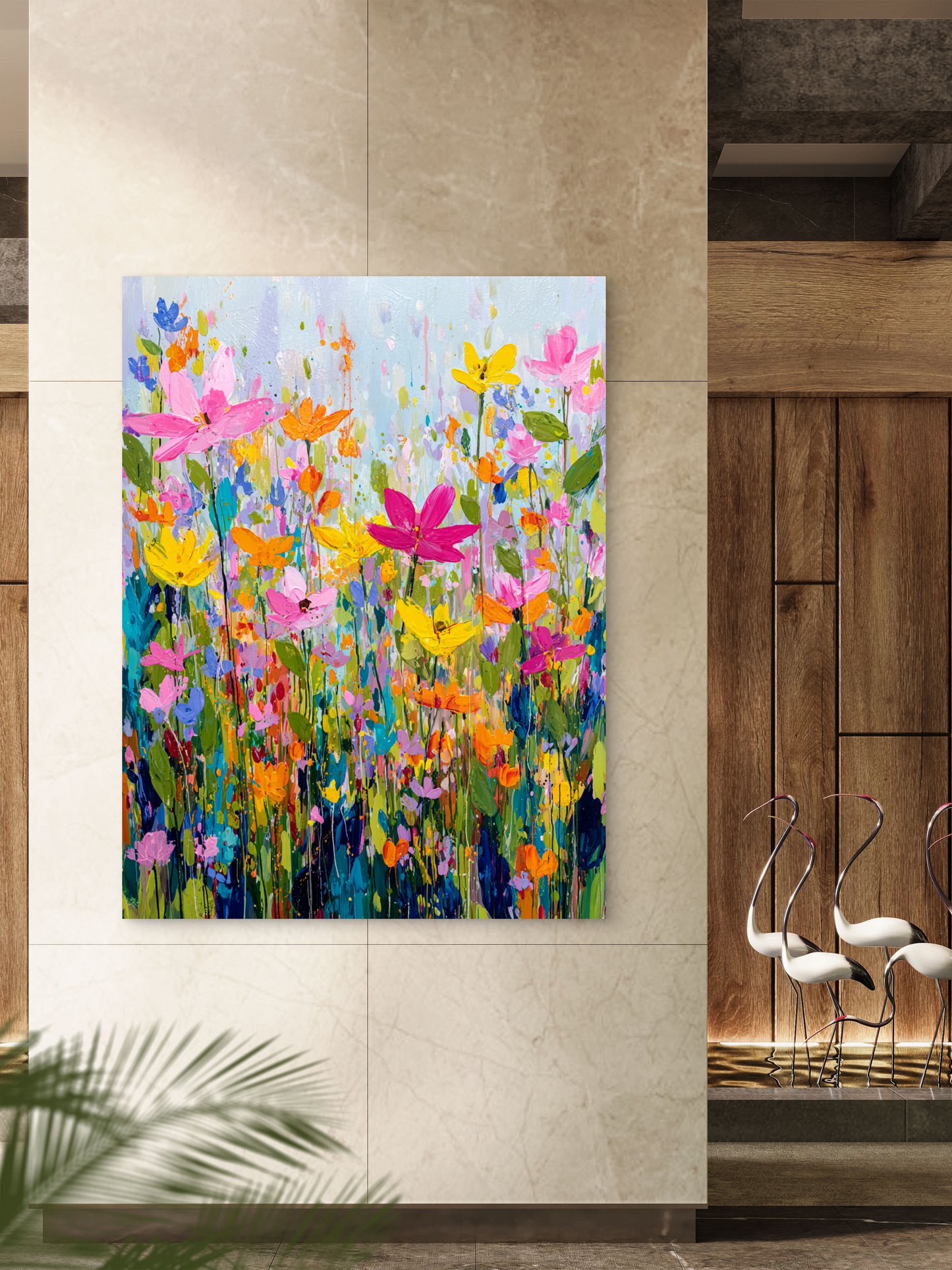 vibrant flowers