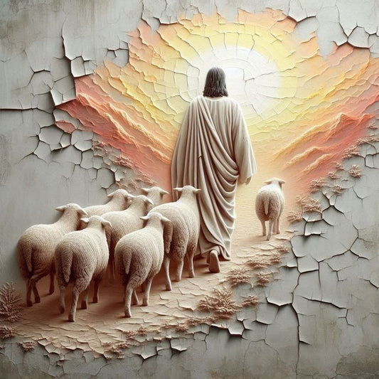 Good shephered-3D texture-Handmade finishing-CA-04