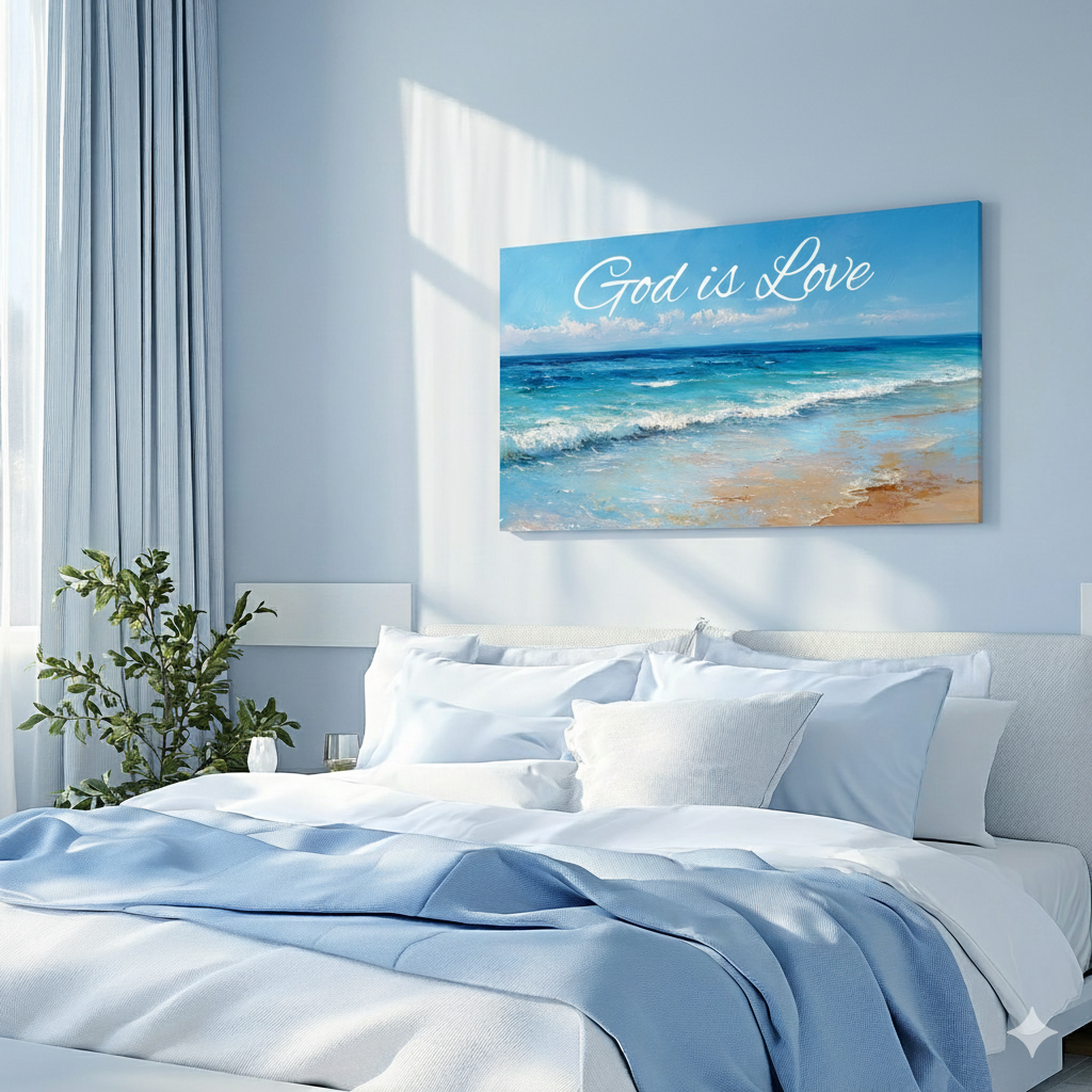 God is love-3D texture-Handmade finishing -CA-10