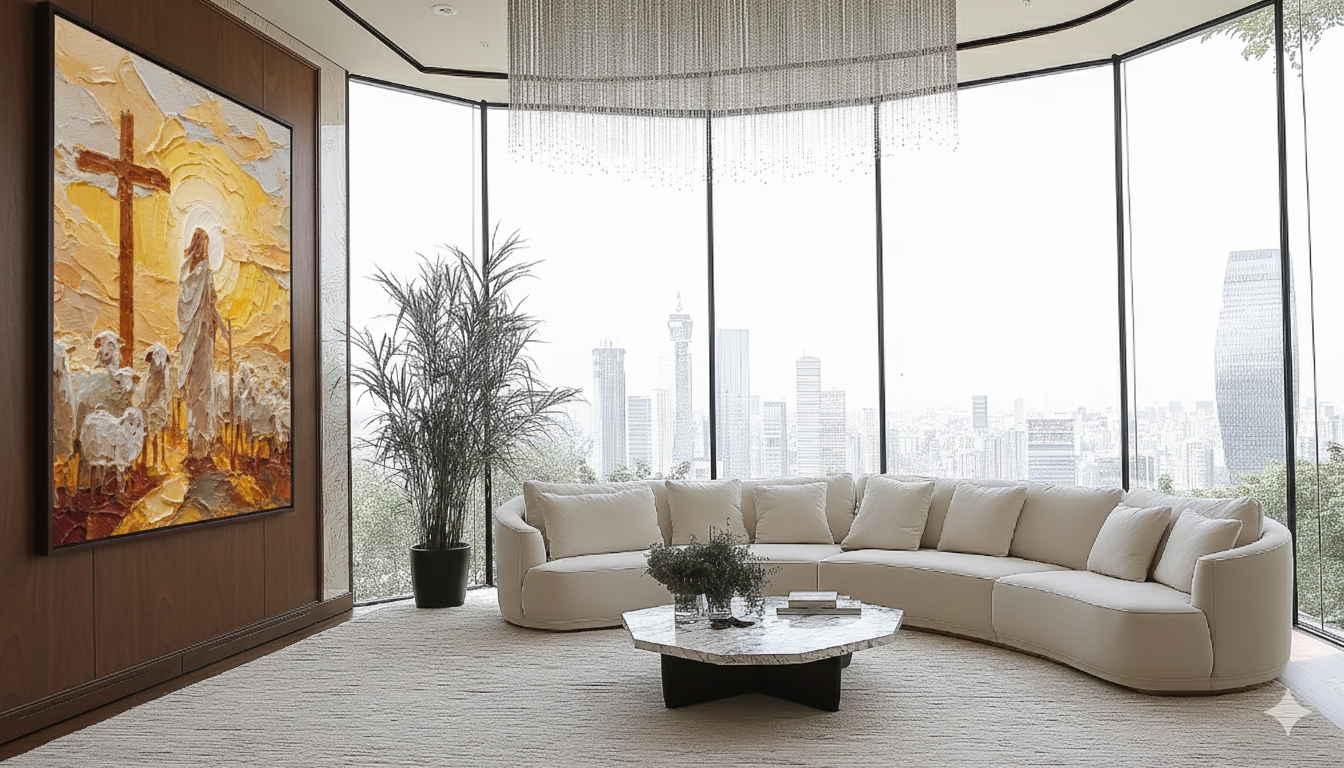 Good shephered-3D texture-Handmade finishing -CA-12