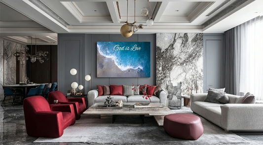 God is love-3D texture-Handmade finishing -CA-11