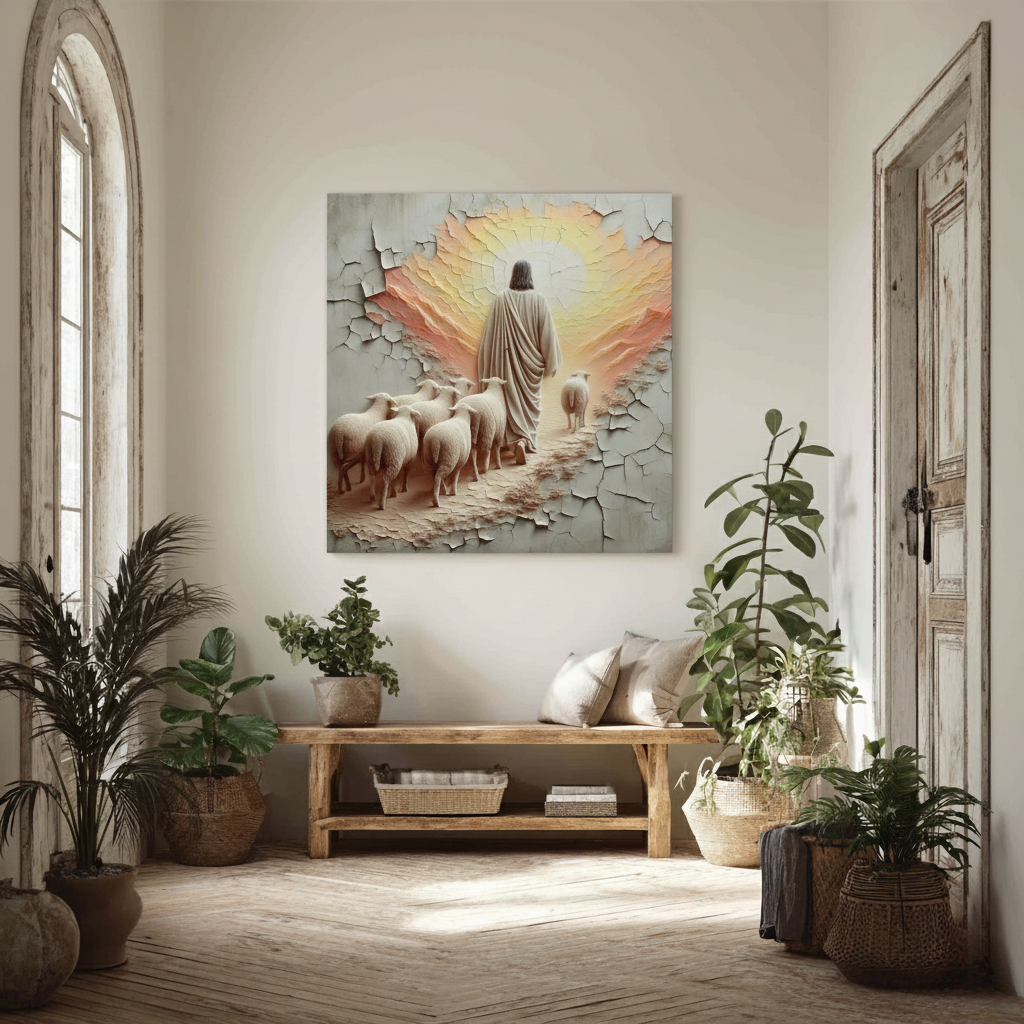 Good shephered-3D texture-Handmade finishing-CA-04