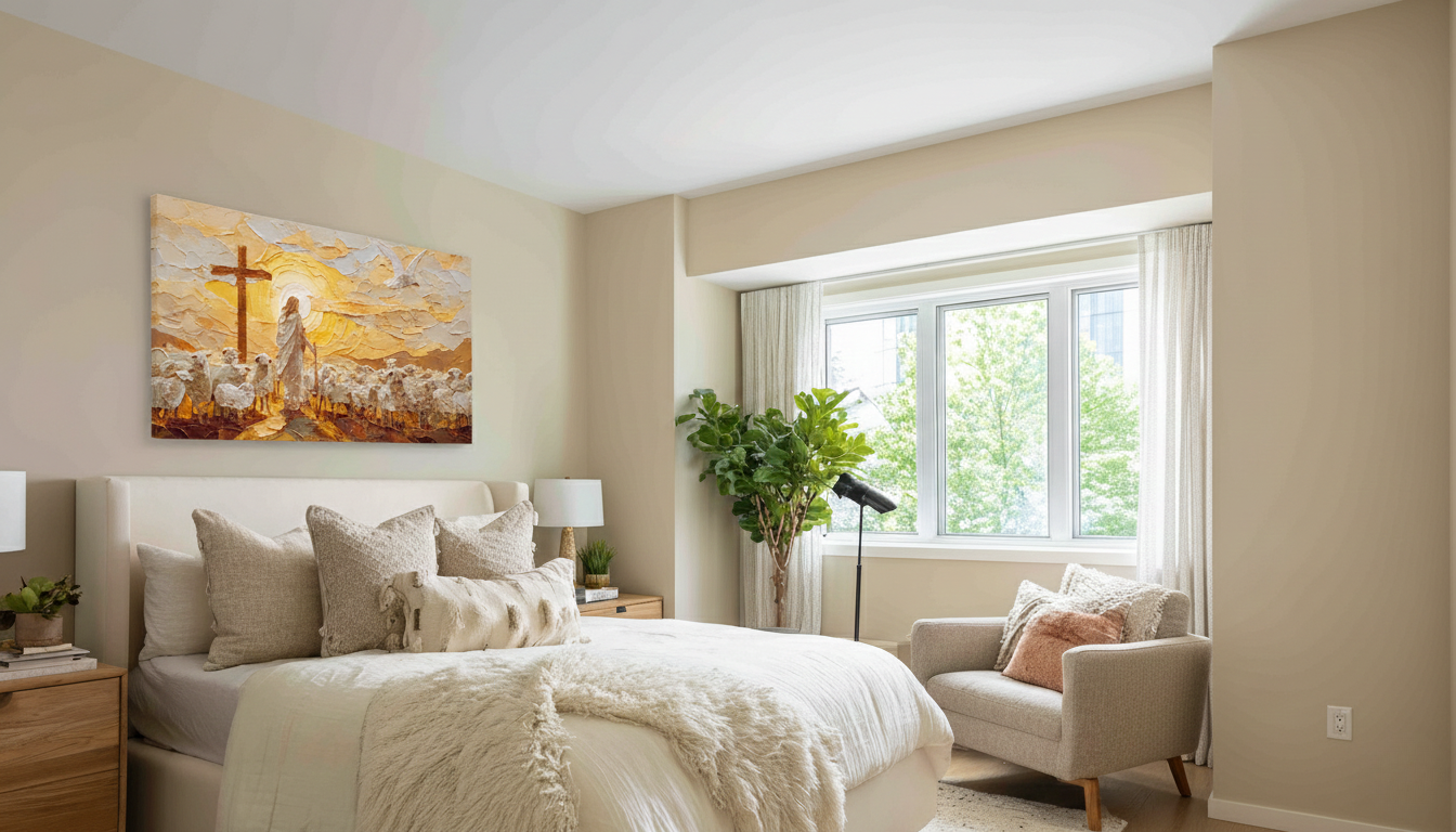 Good shephered-3D texture-Handmade finishing -CA-12