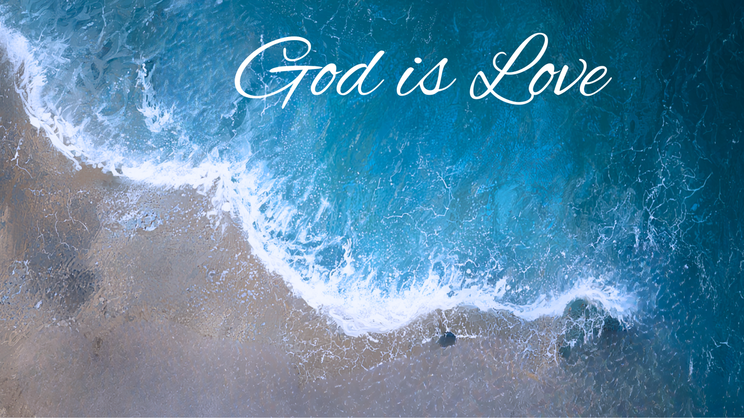 God is love-3D texture-Handmade finishing -CA-11
