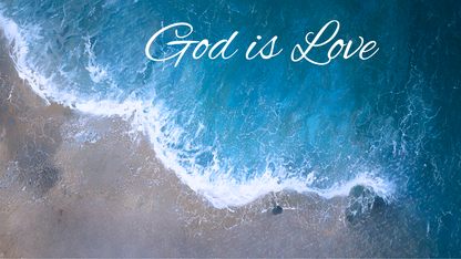 God is love-3D texture-Handmade finishing -CA-11