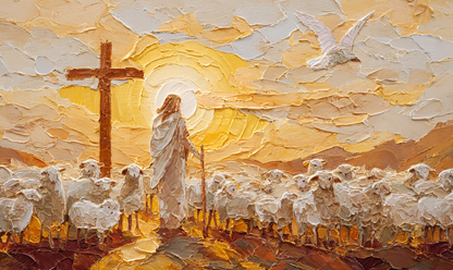 Good shephered-3D texture-Handmade finishing -CA-12