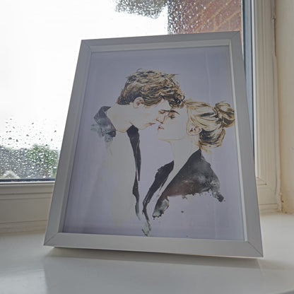 Christmas Gift for your loved ones-hand painted portrait from their photo