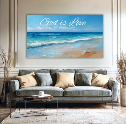 God is love-3D texture-Handmade finishing -CA-10