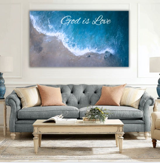 God is love-3D texture-Handmade finishing -CA-11