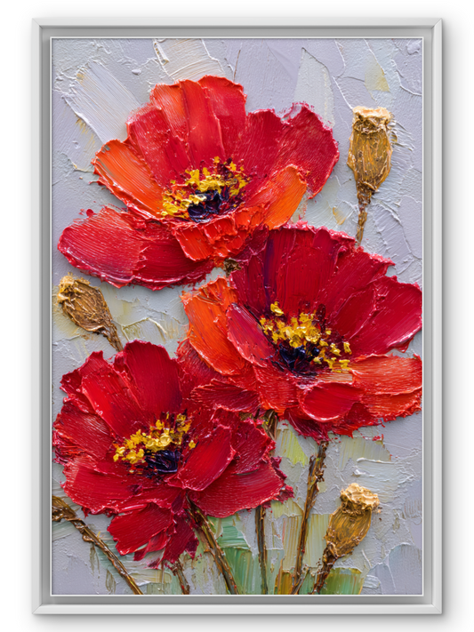 simple red  flowers