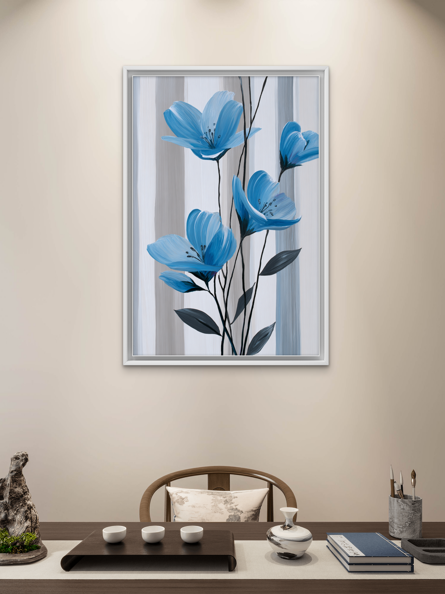 blue flowers