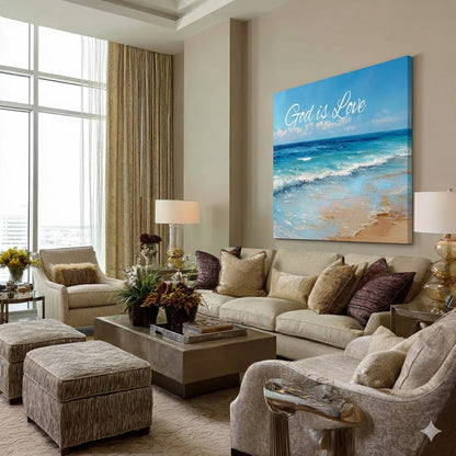 God is love-3D texture-Handmade finishing -CA-10