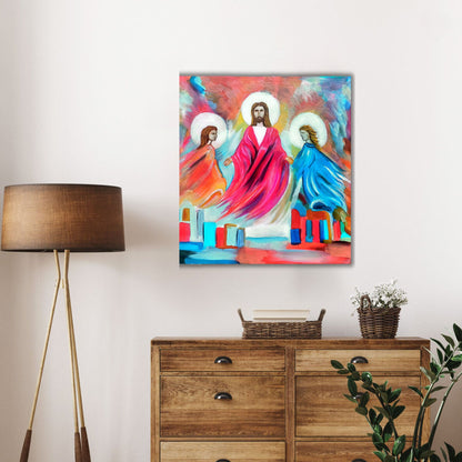 The Ascension of Christ – Hand-Painted Oil Artwork on Canvas (Ready to Hang)