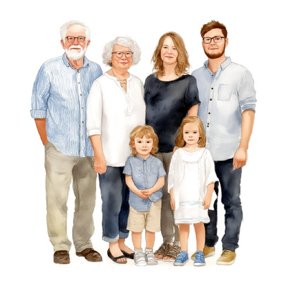 Christmas Gift for your loved ones-hand painted portrait from their photo