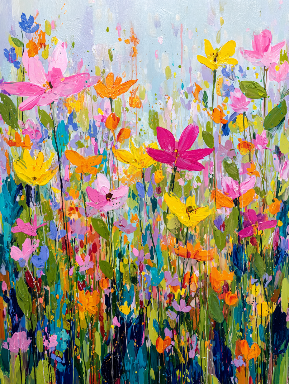 vibrant flowers