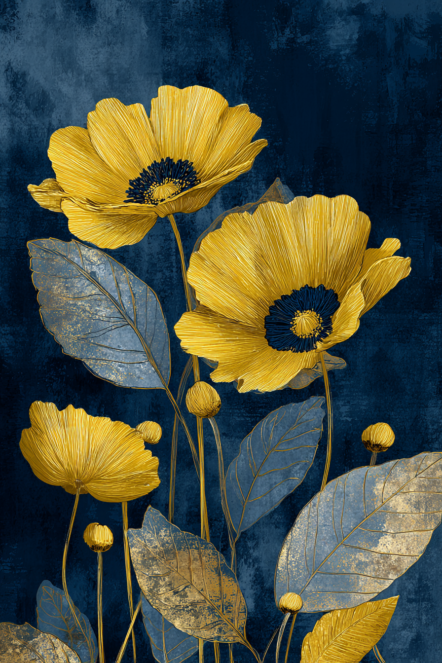 Golden flowers