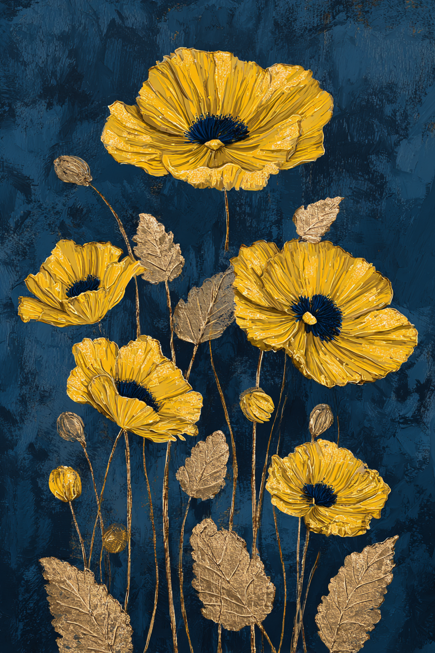 Golden flowers