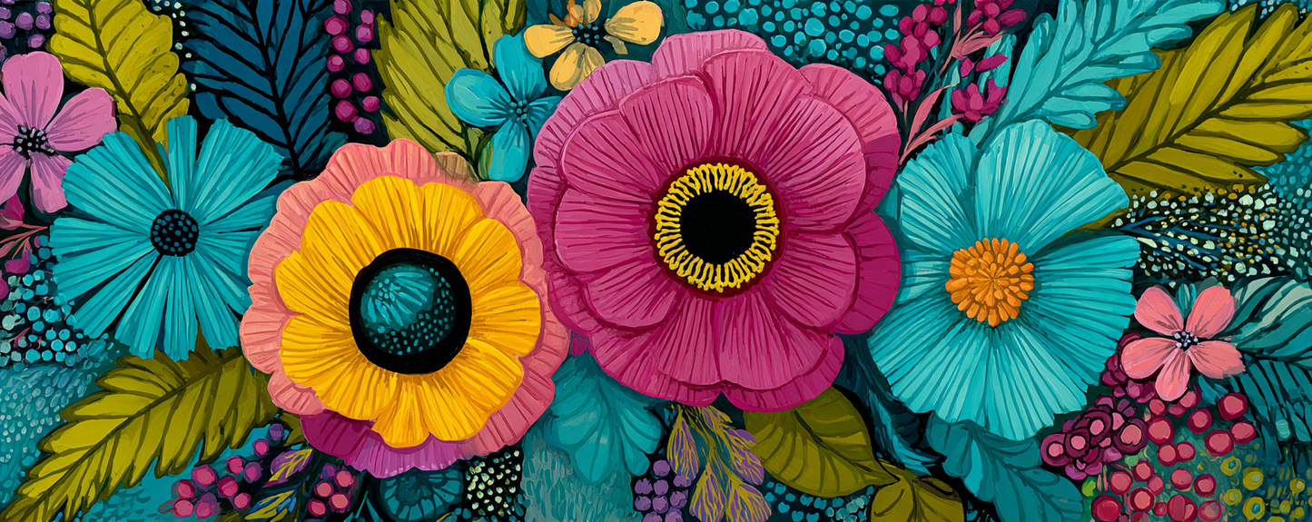 colorful flowers